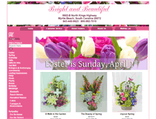 Tablet Screenshot of brightandbeautifulflowers.net